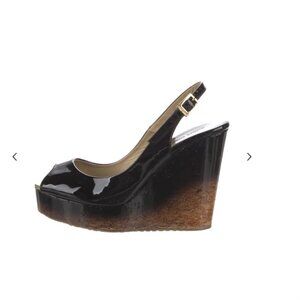 Jimmy Choo Patent Leather Platform Sandals Size: 7 | IT 37